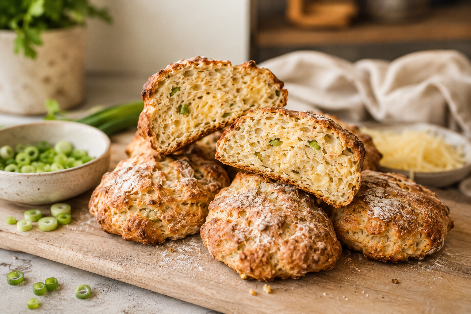 Herzhafte Protein-Biscuits mit Cottage Cheese 🧀