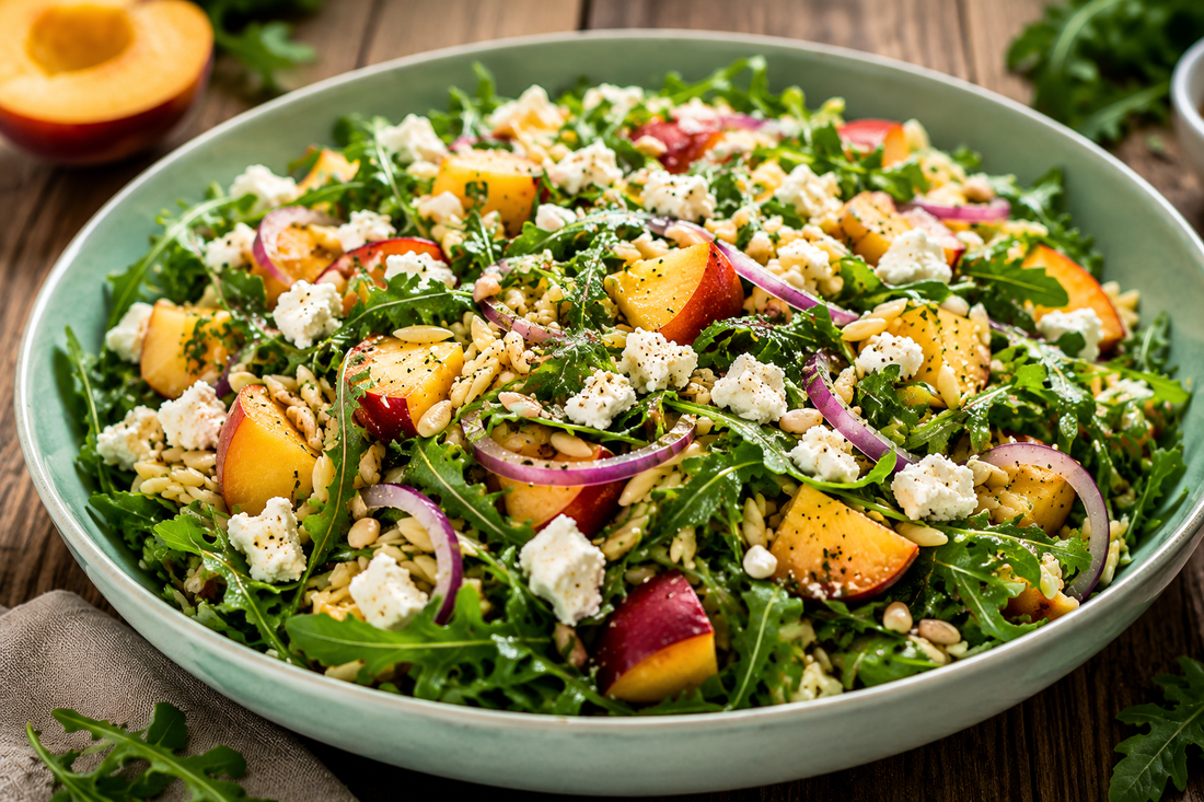 Orzo-Pfirsich-Salat 🍑🥗