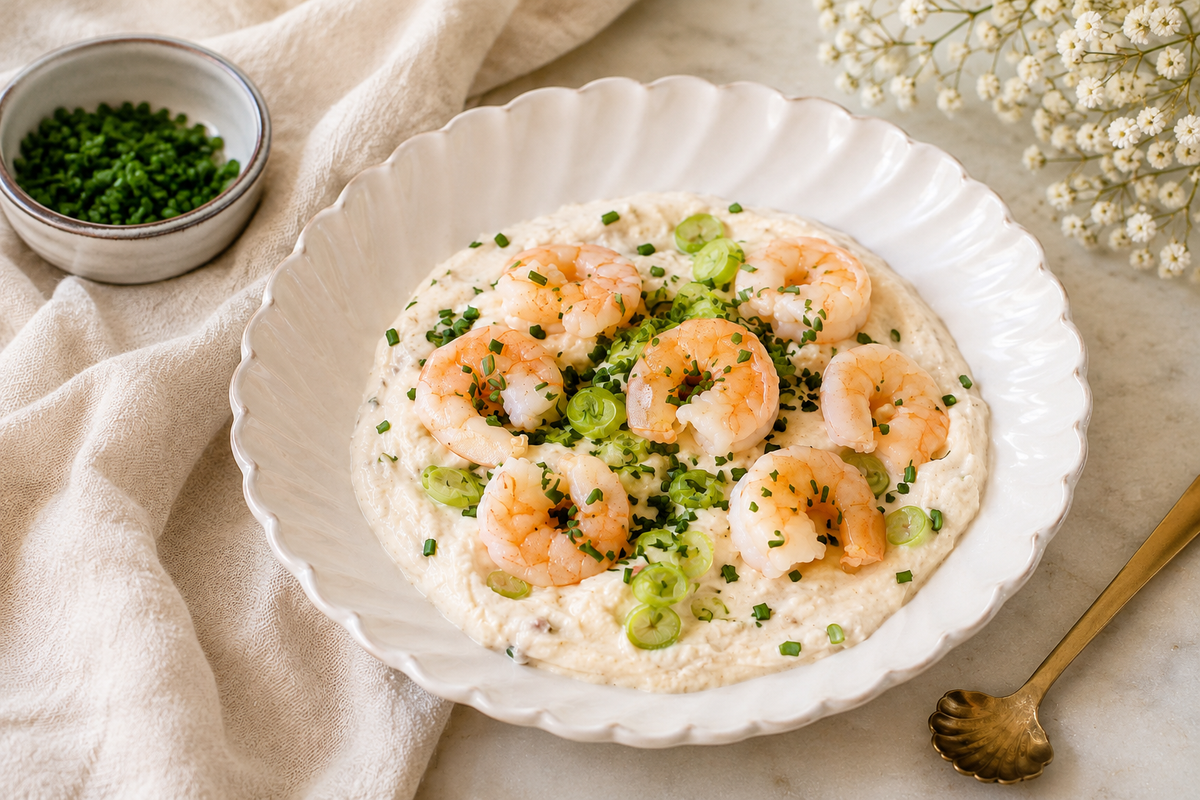 Shrimp Cocktail mit Cottage Cheese 🦐